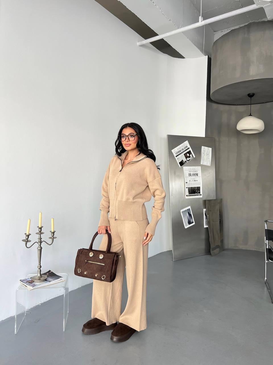 Cream Set (Jacket+Pants)