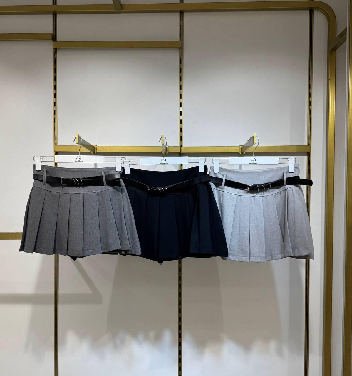 Pleated Miniskirt