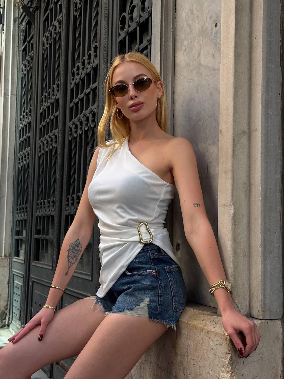 Sling Top in White