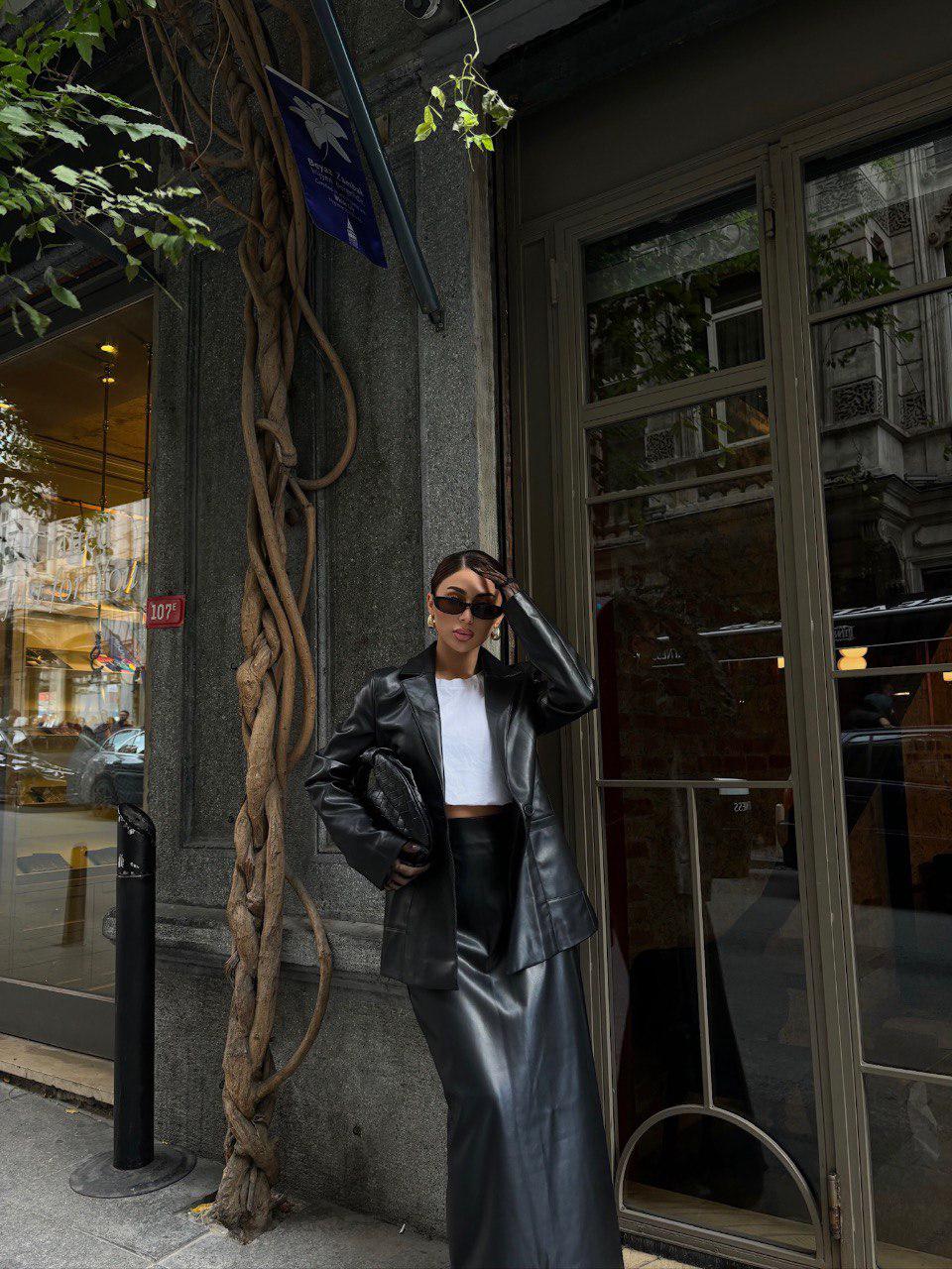 Leather Blazer Jacket