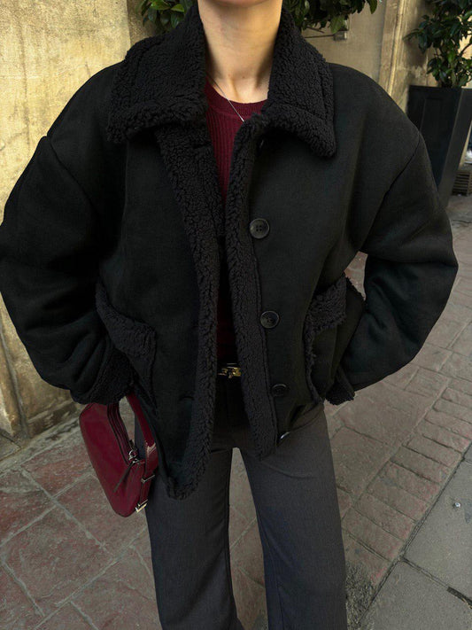 Teddy Black Jacket