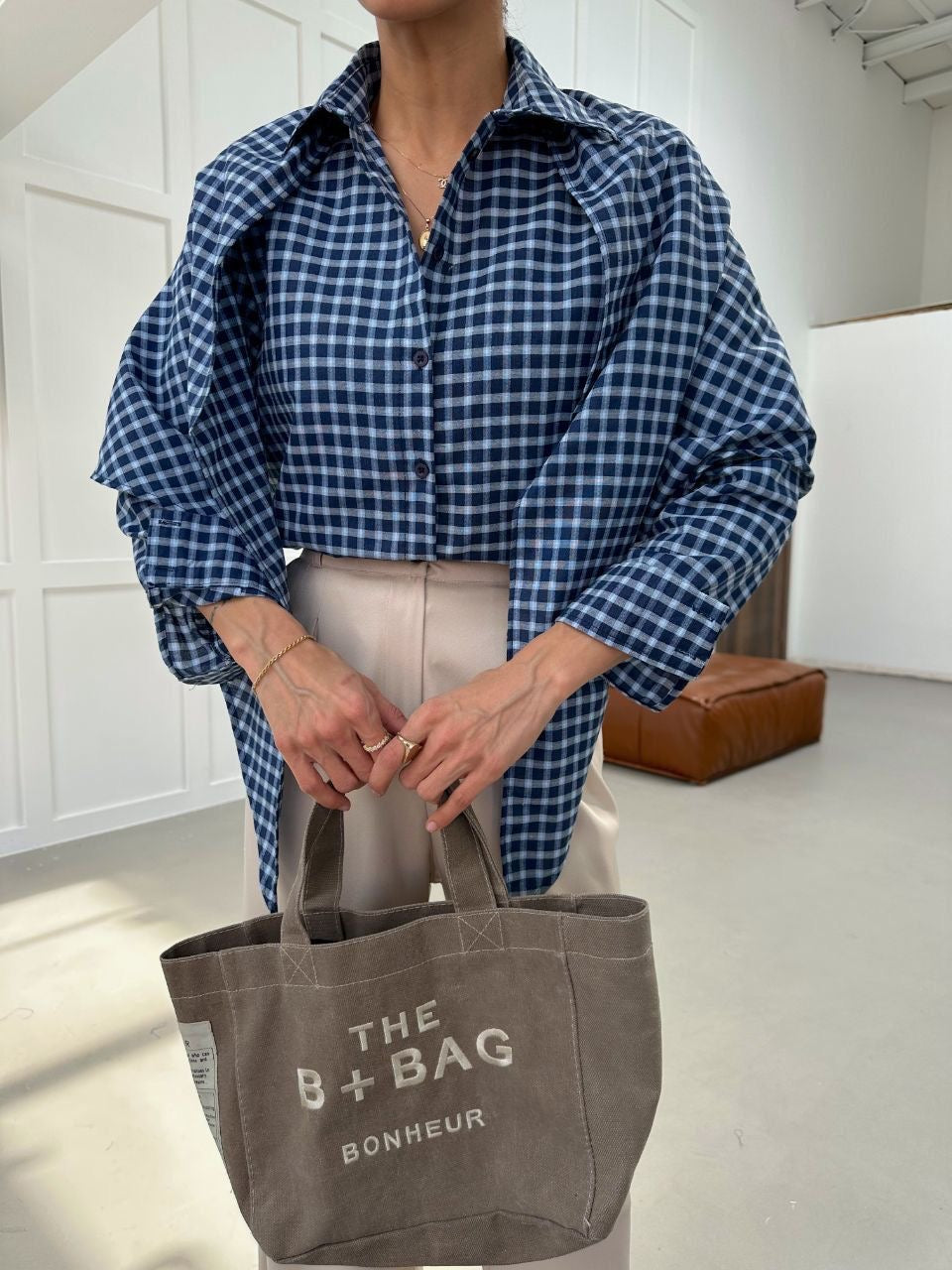 Milos Shirt - Navy + Baby blue