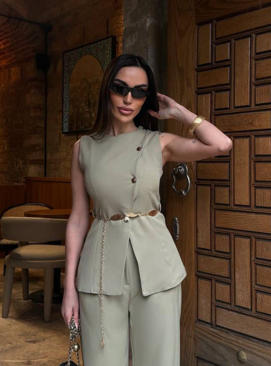 Empress Vest - Olive