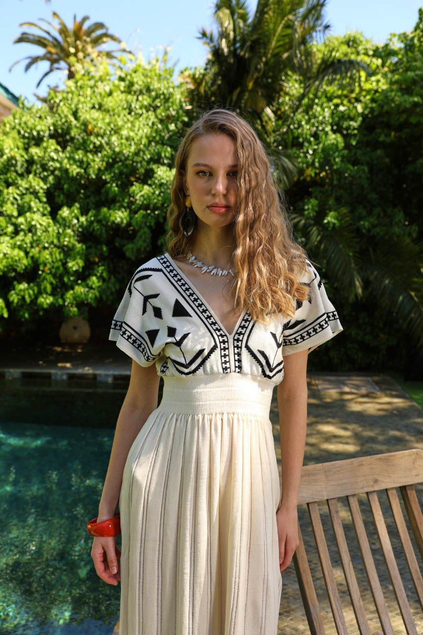 Boho Dress in Cream