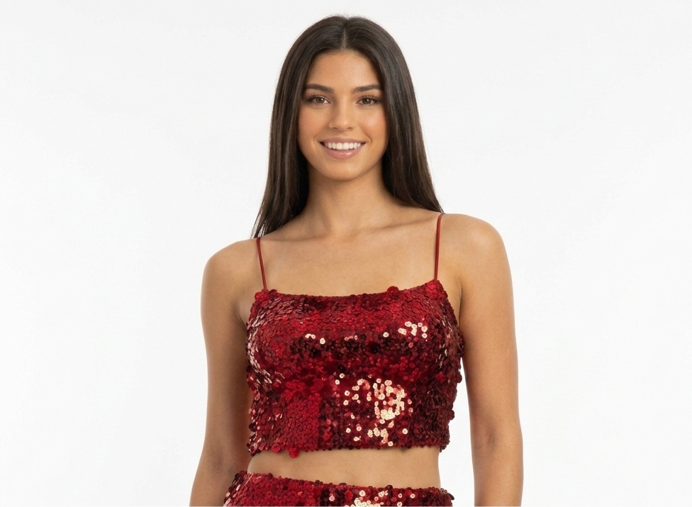 Blingy Red Top