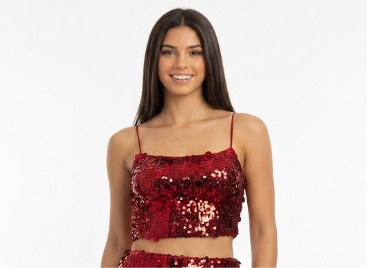 Blingy Red Top