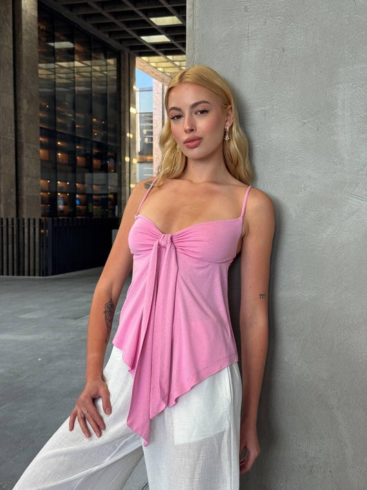 Pink Bow Top