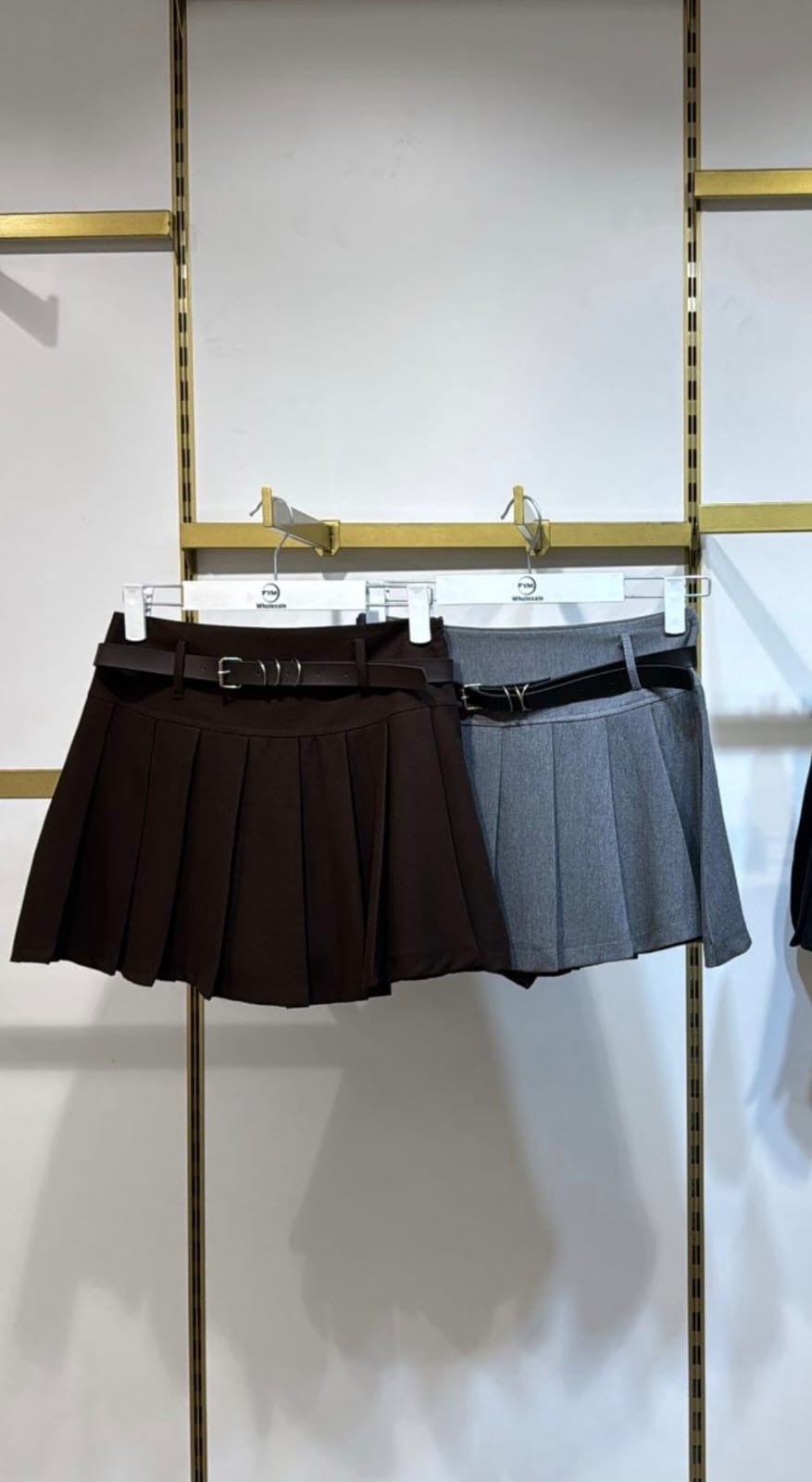 Pleated Miniskirt