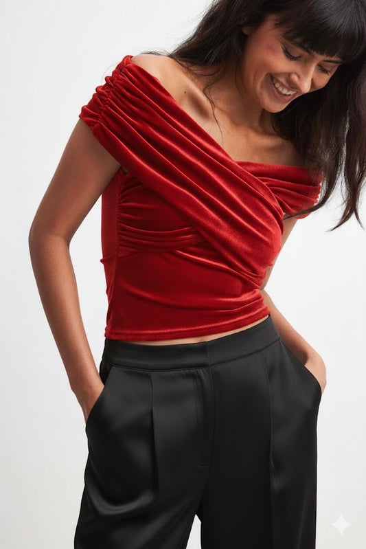 Cross Top in Red