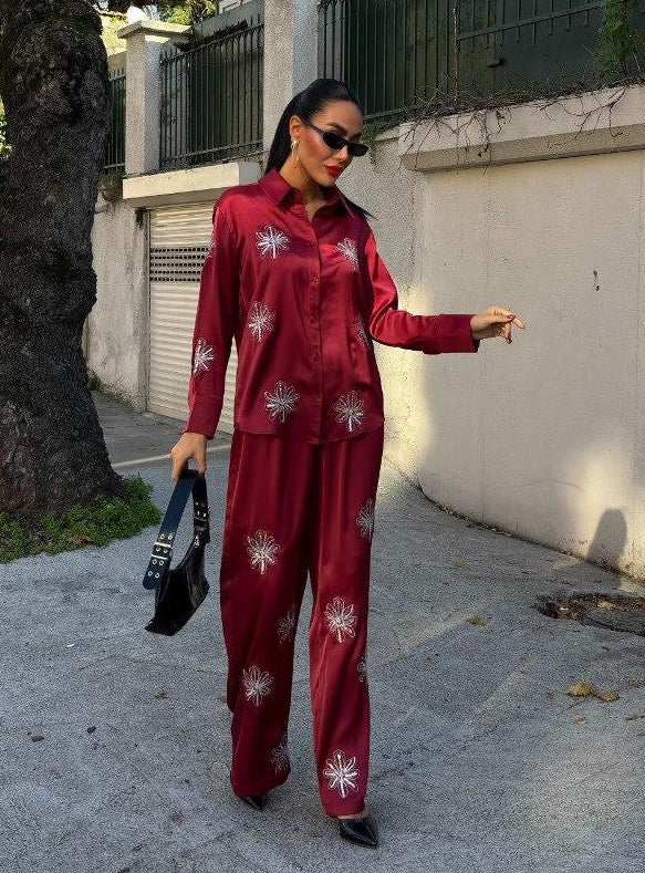 Garnet Set in Burgundy