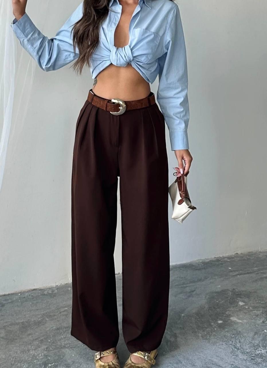 Classic Pants in Brown