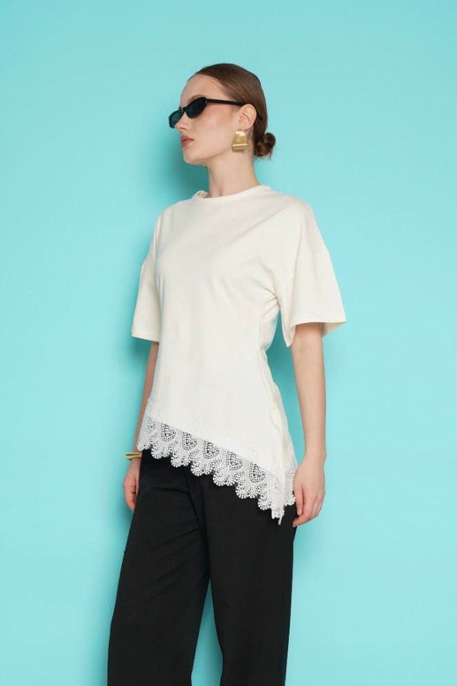 Petal Top - White