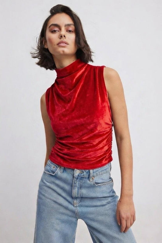 Halter Top in Red