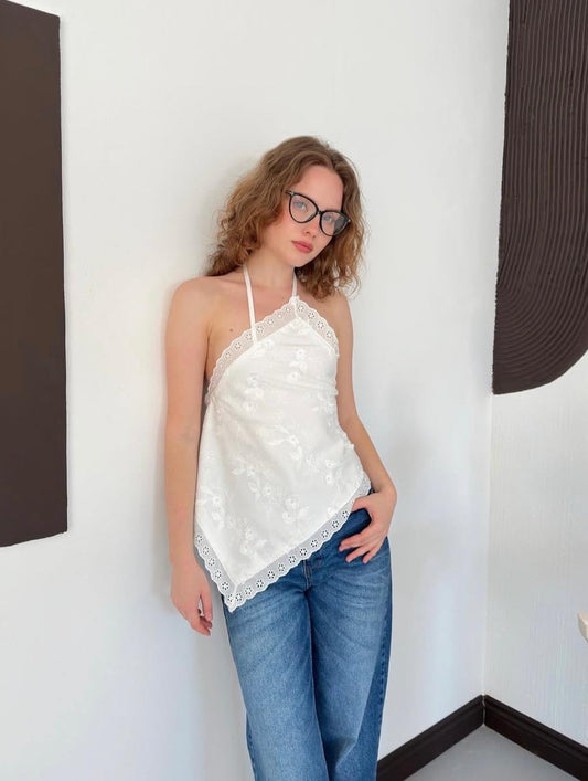 Ivy Top in White
