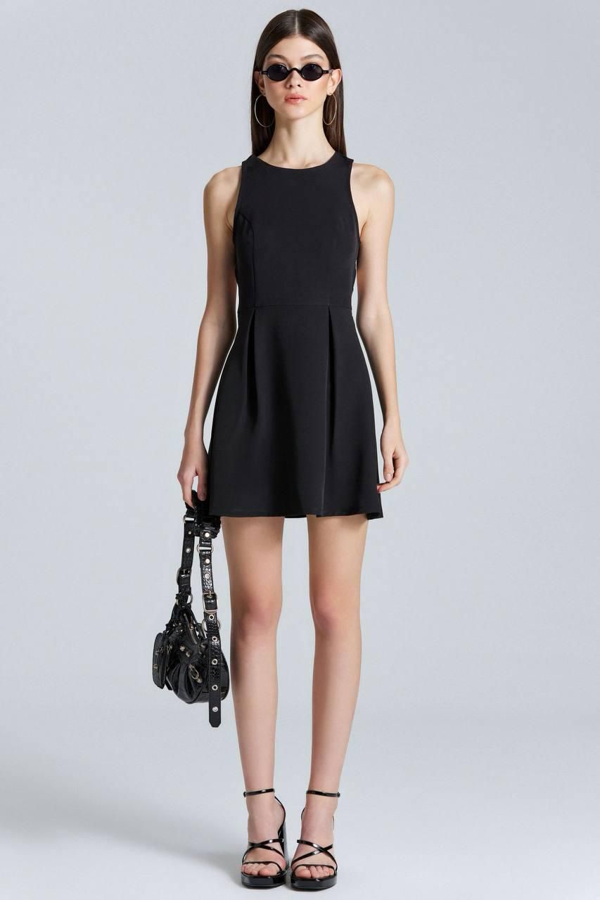 Black Dress with Back Cut-Outs
