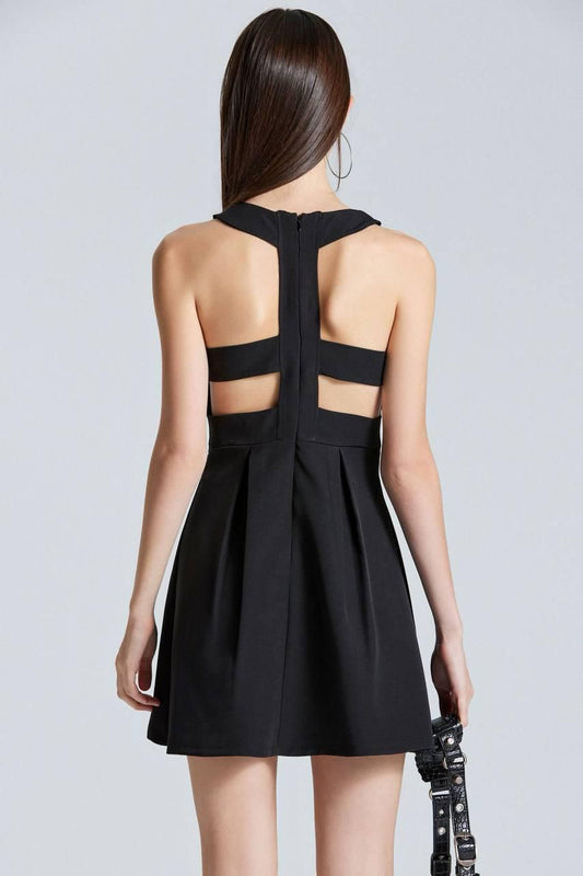 Black Dress with Back Cut-Outs