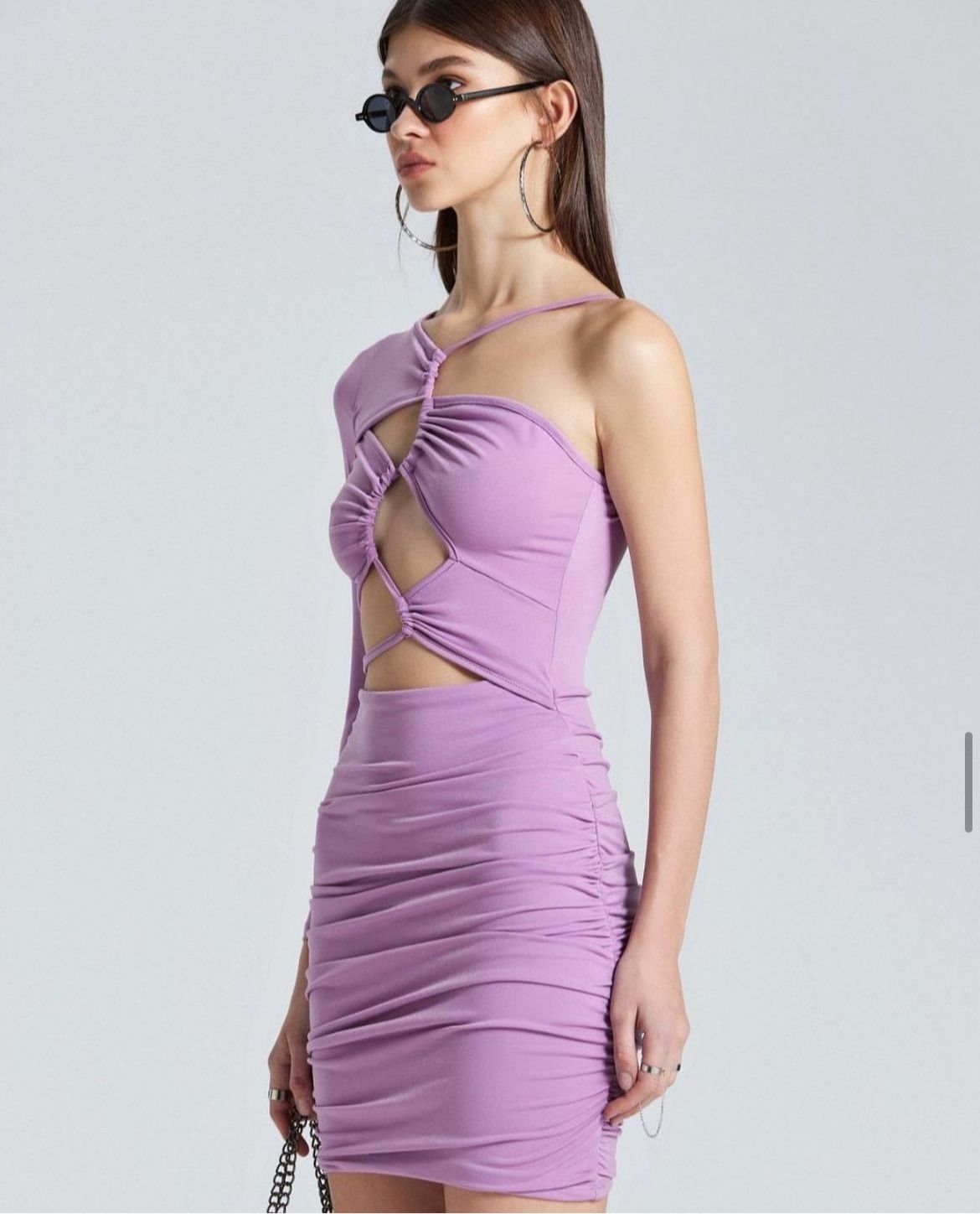 Cutout Lilac Dress